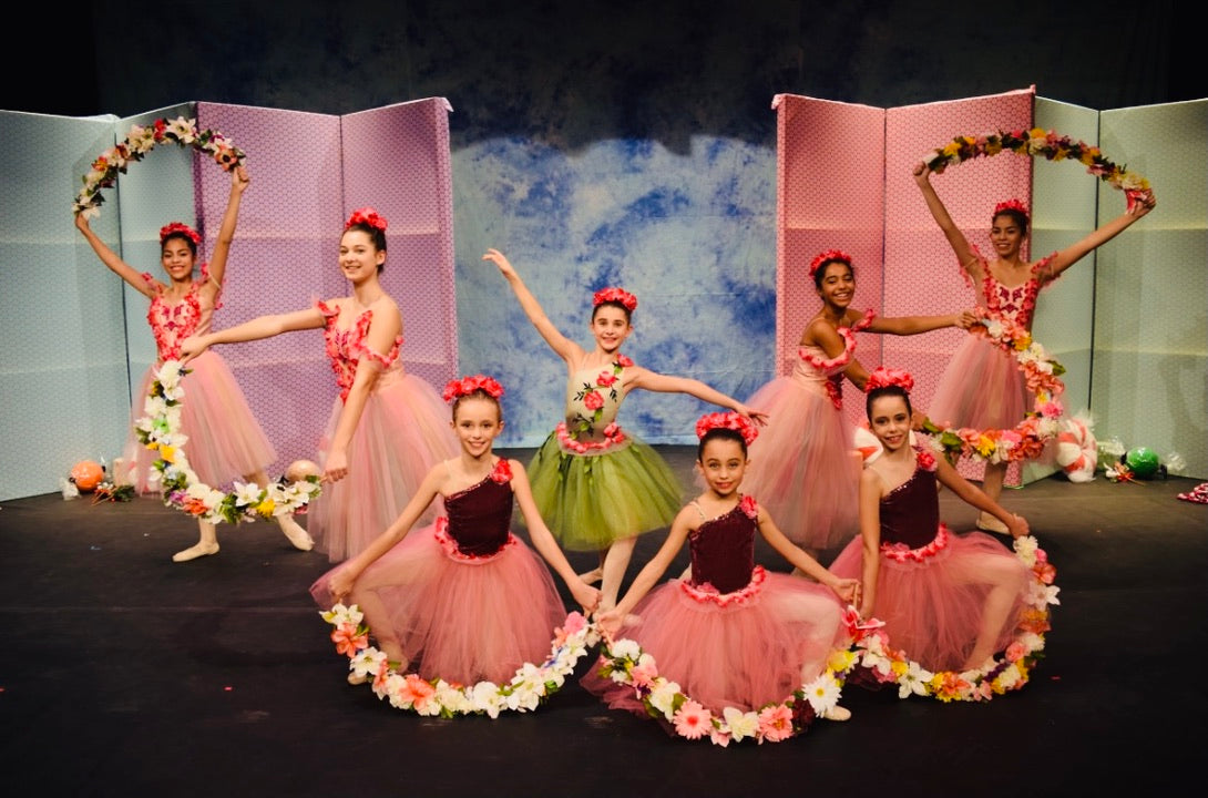 Ballet Tutu Collection - 6 costumes, sizes 6-12, pink tulle, sequin, white trim